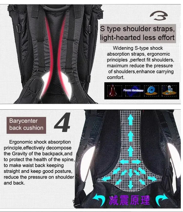 25L Motorcycle Riding Hard Shell Luggage Backpack Shoulder Waterproof Motocross/Moto Racing Protective Drop ABS Tank Bags