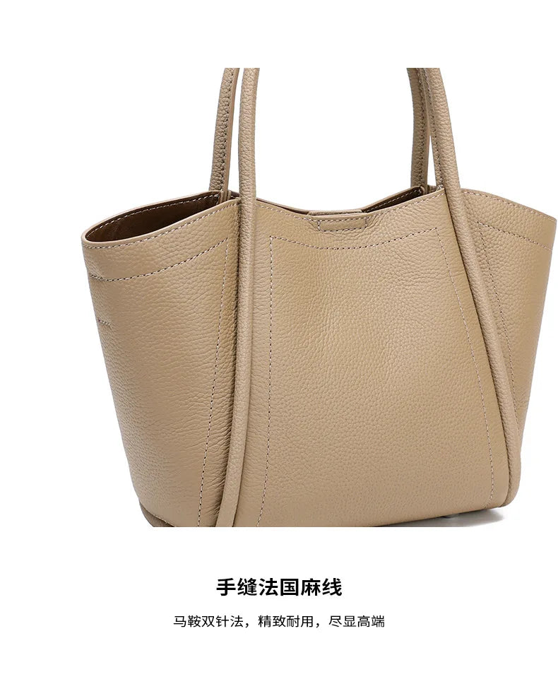 Luxury Designer Women's Bags 2025 New Genuine Leather Handbag Women Shoulder Bag High Quality Cow Leather Female Crossbody Bags