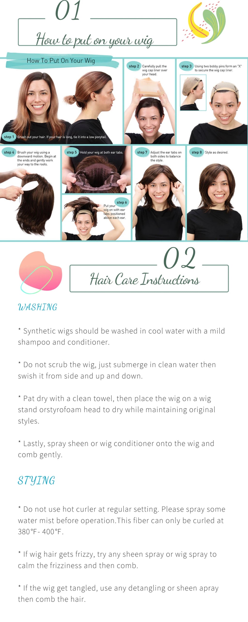 Body Wave 13*4 Lace Front Synthetic Wigs,Long Glueless Lace Front Wig with Pre Plucked Natrural Hairline and Baby Hair