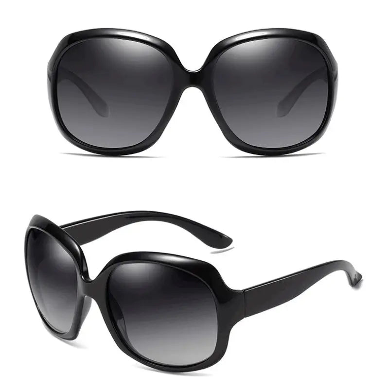 Polarized women's sunglasses oversized fashionable sunglasses UV400 protection fashionable and simple sports 100% UV protection