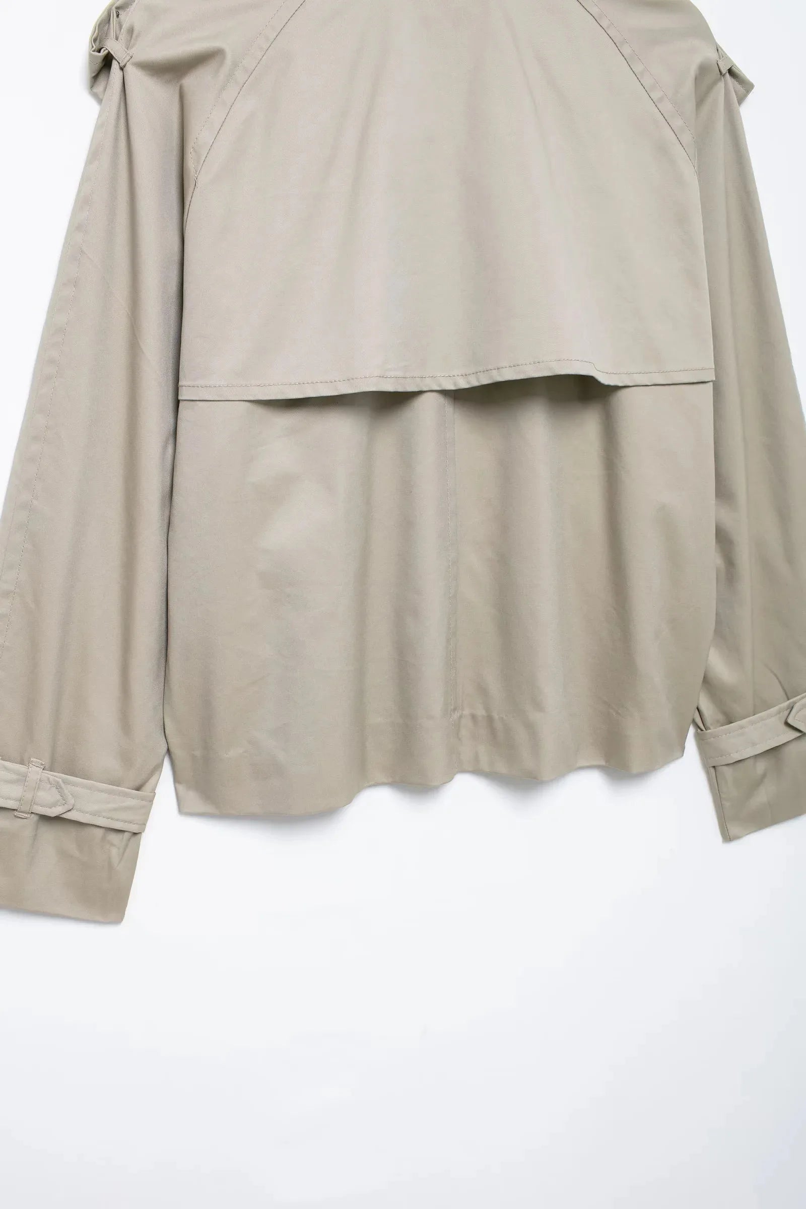 Streetwear Cropped Jacket Women 2024 Autumn Double-Breasted Jackets for Women Long Sleeve Coat Woman Casual New Outerwear