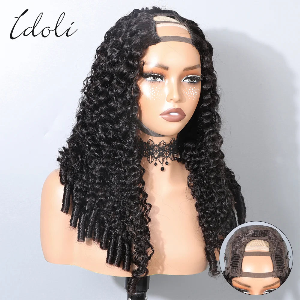 Burmese Curly Glueless Wigs Human Hair Pre Plucked 200% Density Drawstring Wig Human Hair 13x6 HD Lace Front Wigs for Woman