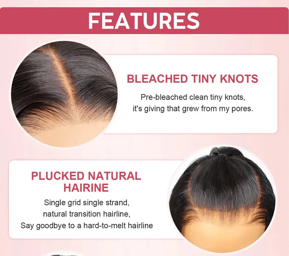 Straight Pull Go 13x6 Lace Wig with Elastic Drawstring 13x6 HD Lace Frontal Wig 5x5 Glueless Wigs Human Hair 13x4 Lace Front Wig