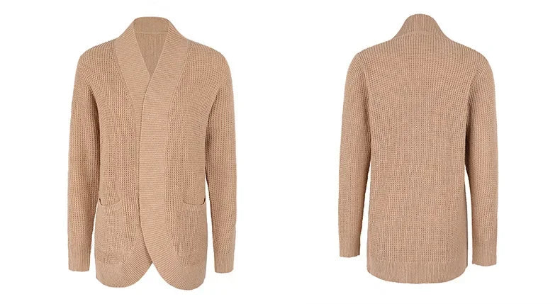 Fashion Women Cardigan Autumn Harajuku Knitted Sweater Basic Jacket Ropa Mujer Outerwear Thin Coat Streetwear New Woman Clothing