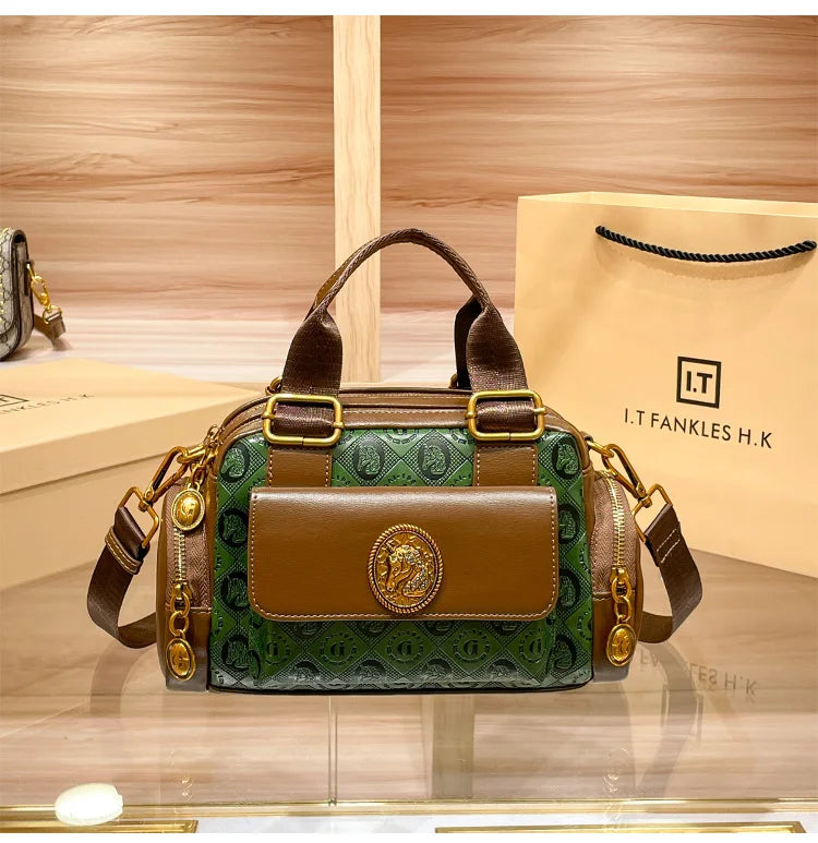 Brand Spring/Summer Boston Women's Bag Handheld Pillow Bag 2025 New High Fashion Single Shoulder Crossbody Bag for Women