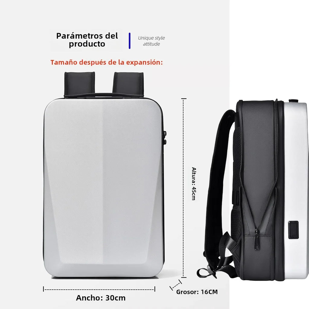 Men's 17Inch Waterproof Laptop Backpack Expandable Hard Shell Gaming Pack TSA Anti-theft USB Charge Business Travel Bags Mochila