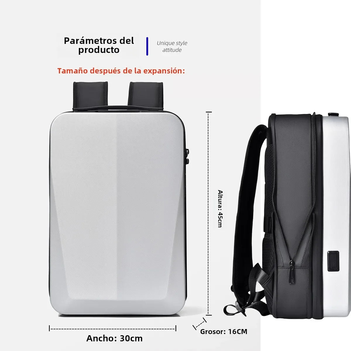 Men's 17Inch Waterproof Laptop Backpack Expandable Hard Shell Gaming Pack TSA Anti-theft USB Charge Business Travel Bags Mochila