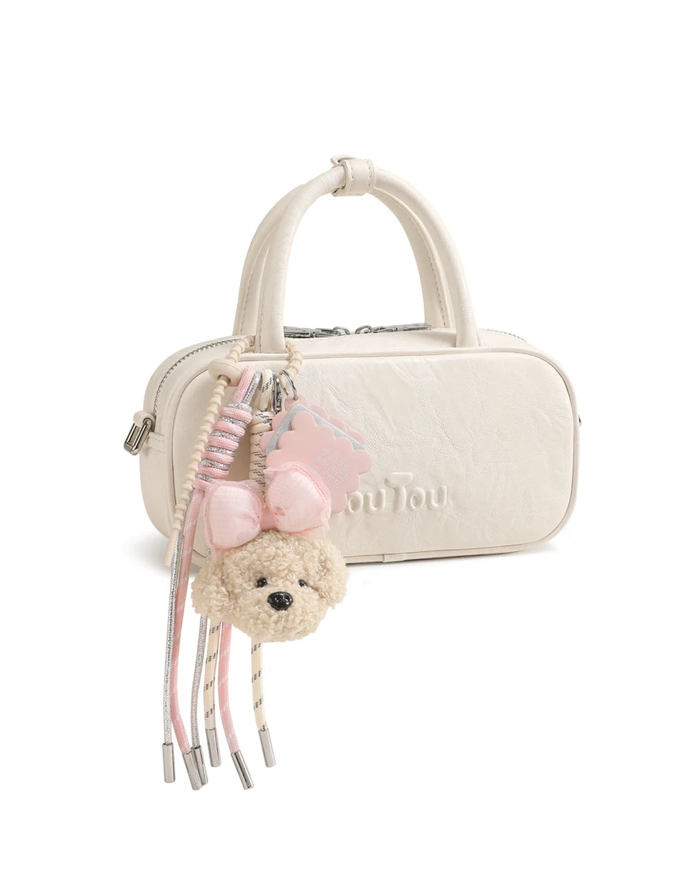 TOUTOU Boston Bowling Bag Imitation Plant Tanning Autumn Shoulder Handheld Crossbody Mini Purse for Women Teacher Christmas Gift