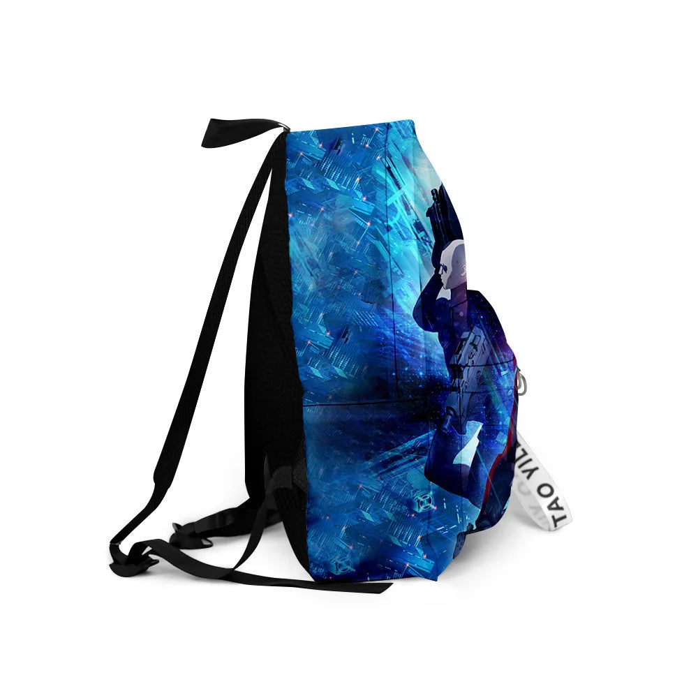 Cartoon Popular ghost in the shell School Bag Cute Small Travel Bags 3D Print Oxford Waterproof Key Chain Notebook Backpacks