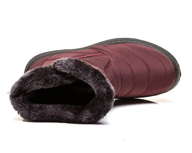 Snow Boots Woman Lightweight Woman Shoes Waterproof Shoes Woman Flat Ankle Boots Plus Size Botas Mujer Women's Winter Boots