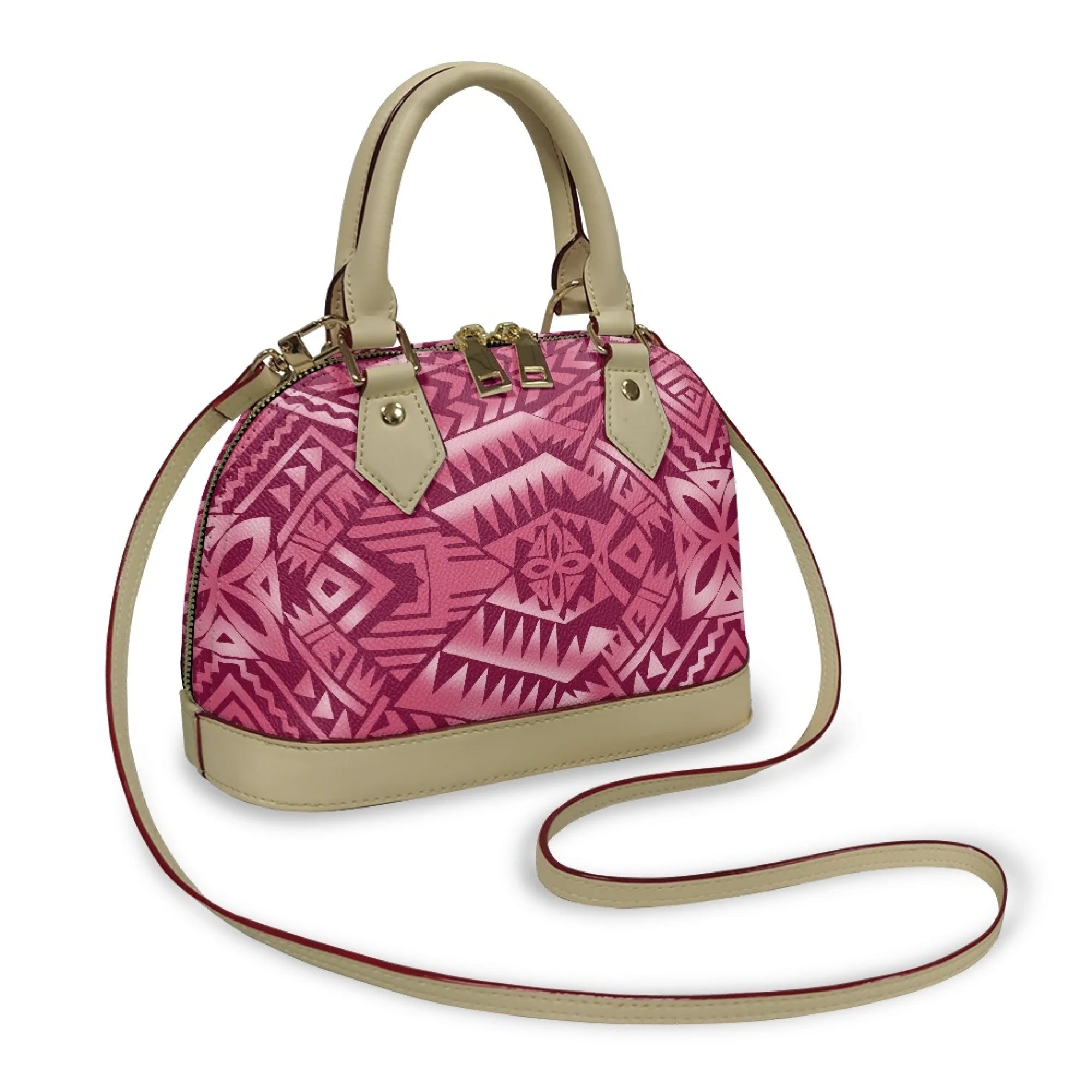 Polynesian Handbag Crossbody Bag Samoan Tribe Hibiscus Flower Design High Quality Shell Bag Temperament Durable Handbag