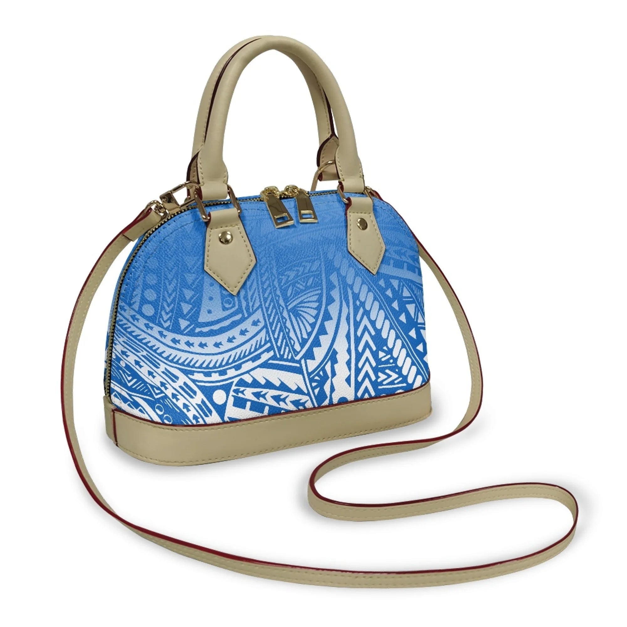 Polynesian Handbag Crossbody Bag Samoan Tribe Hibiscus Flower Design High Quality Shell Bag Temperament Durable Handbag