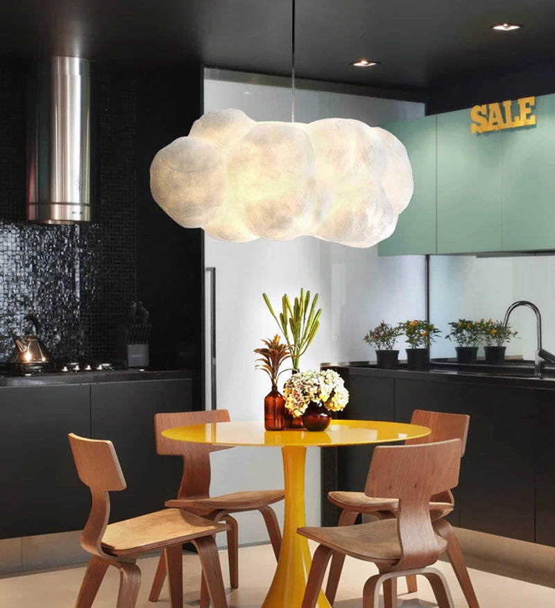 Cloud Cotton Pendant Lamp For Living Room, Bedroom And Dining Room - Creative Room Decoration, Indoor Lighting, Pendant Lamp