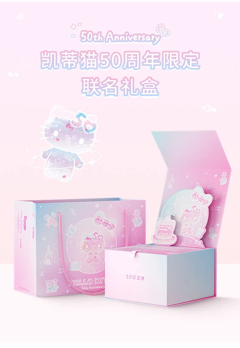 ZGO Sanrio 50th Anniversary Hello Kitty Women's Watch Fashion Waterproof Quartz Watch for Students, Perfect Gift 2198