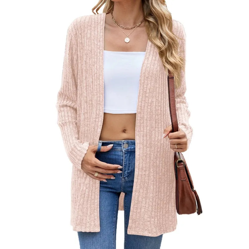 Harajuku Thin Coat Cardigan Women Casual Basic Jacket Fashion Outerwear Jackets Woman Clothes Autumn Streetwear New Ropa Mujer