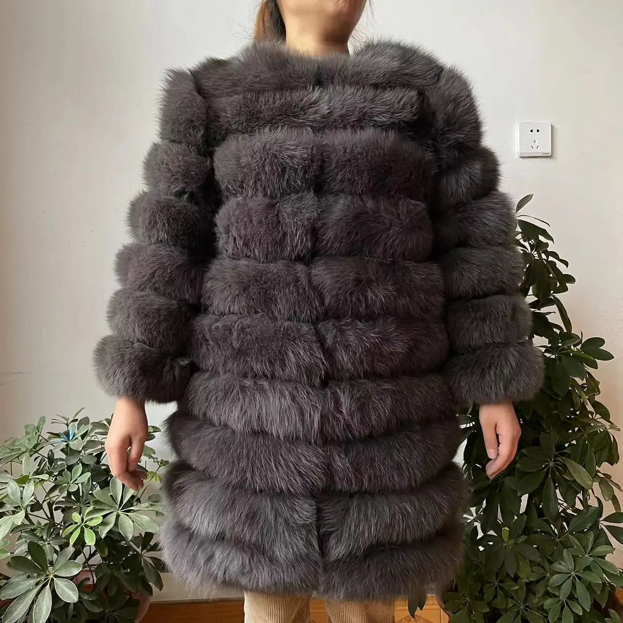 NEW style  4in1 real fur coats Women Natural Real Fur Jackets Vest Winter Outerwear Women fox fur coat high quality fur Clothes