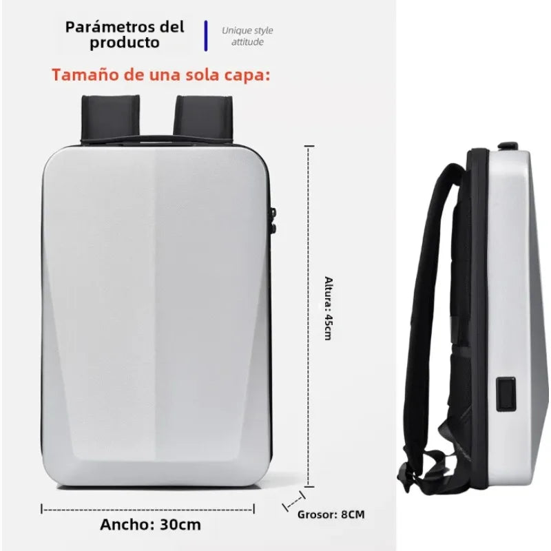 Men's 17Inch Waterproof Laptop Backpack Expandable Hard Shell Gaming Pack TSA Anti-theft USB Charge Business Travel Bags Mochila