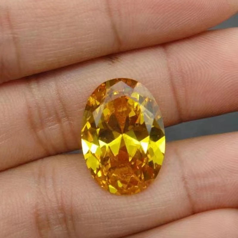 Beautiful Yellow 13x18mm Unheated Yellow Sapphire Gem Oval Shape Natural Loose Gemstone Jewelry
