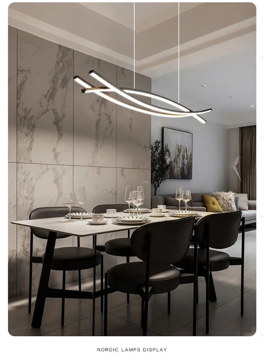 Modern LED Pendant Lamp For Living Dining Room Kitchen Bedroom  Luxury Chandelier Home Decor Indoor Lighting Fixture Luster