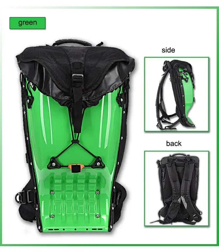 25L Motorcycle Riding Hard Shell Luggage Backpack Shoulder Waterproof Motocross/Moto Racing Protective Drop ABS Tank Bags