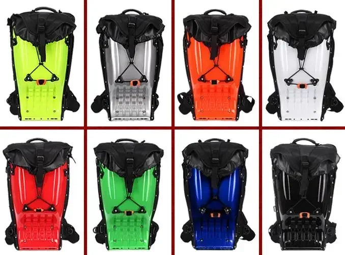 25L Motorcycle Riding Hard Shell Luggage Backpack Shoulder Waterproof Motocross/Moto Racing Protective Drop ABS Tank Bags