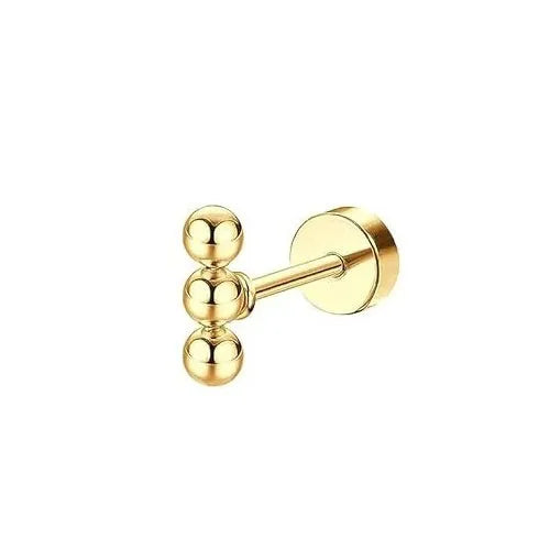 Bobisty 1PC Flat Back Earrings for Women Hypoallergenic Surgical Steel Earrings for Sensitive Ears 20G Cartilage Small Stud Hoop