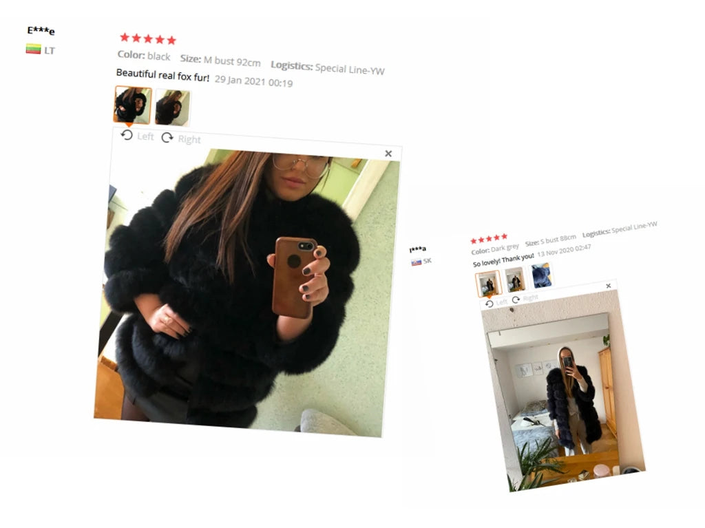 NEW style  4in1 real fur coats Women Natural Real Fur Jackets Vest Winter Outerwear Women fox fur coat high quality fur Clothes