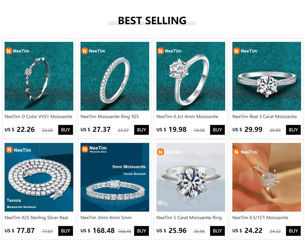 NeeTim 3mm D Color Moissanite Earrings 925 Sterling Silver Plated White Gold Hoop Earring for Women Wedding Party Fine Jewelry