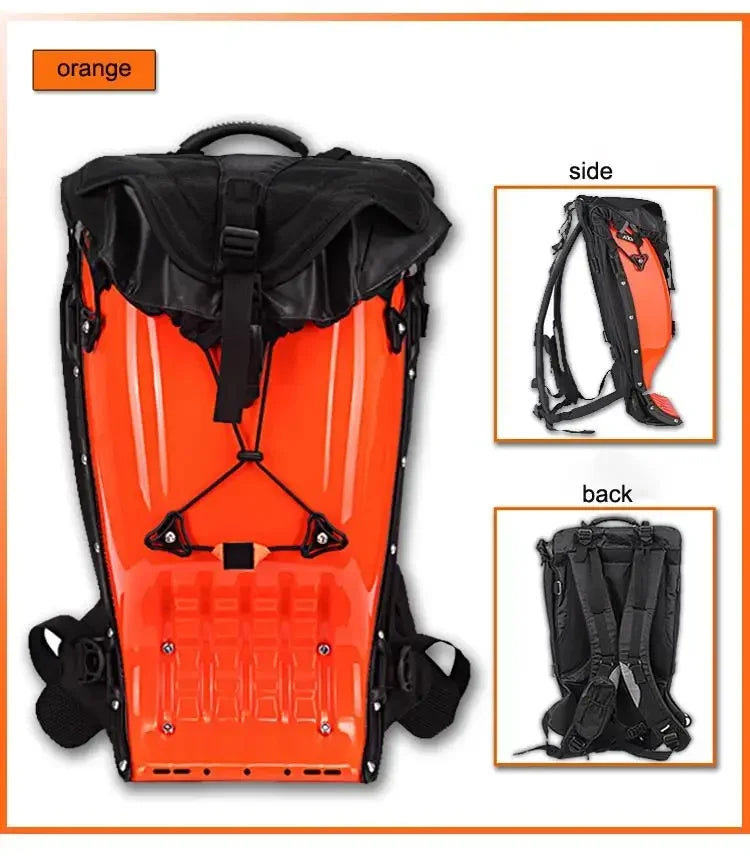25L Motorcycle Riding Hard Shell Luggage Backpack Shoulder Waterproof Motocross/Moto Racing Protective Drop ABS Tank Bags
