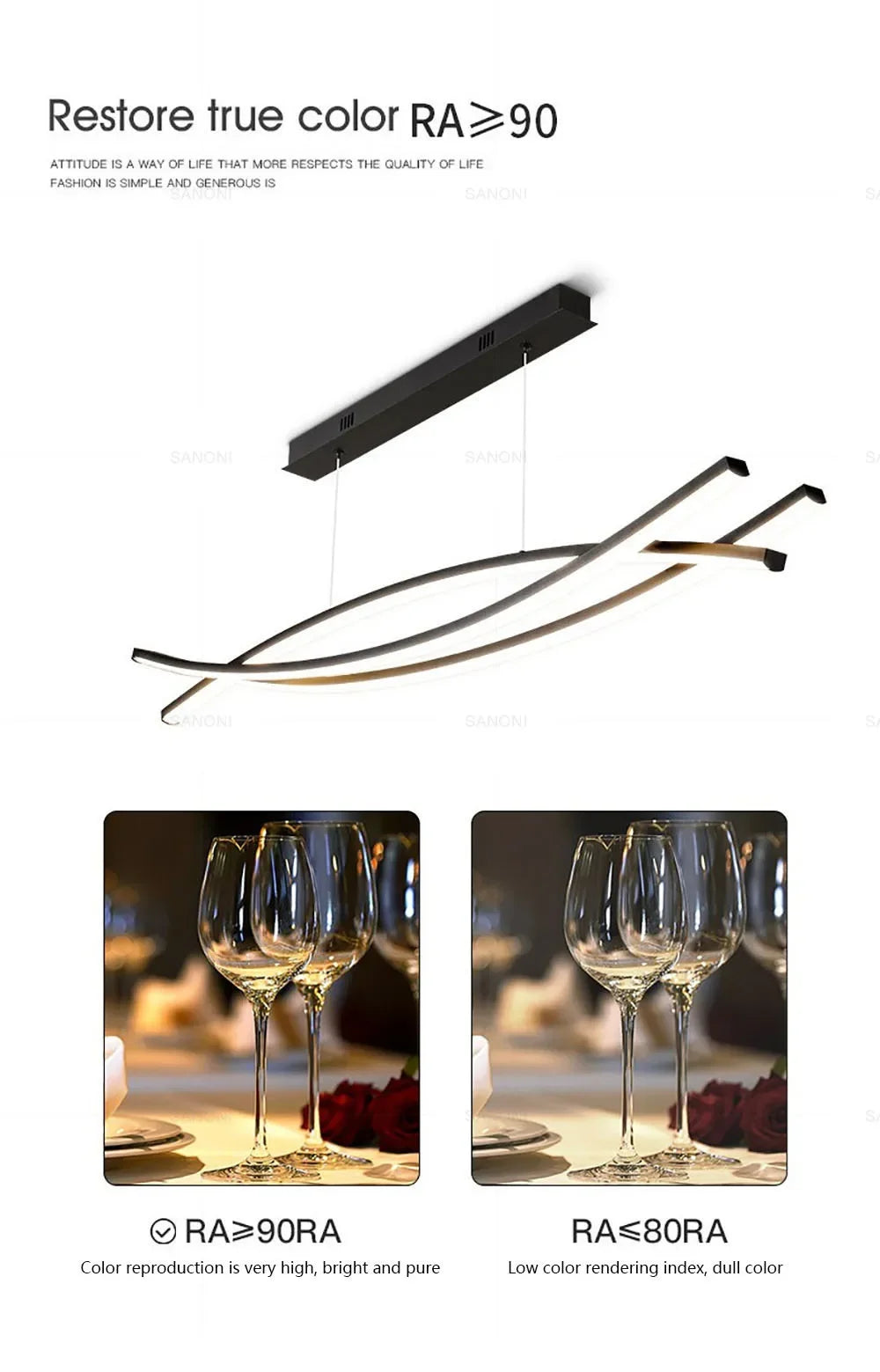 Modern LED Pendant Lamp For Living Dining Room Kitchen Bedroom  Luxury Chandelier Home Decor Indoor Lighting Fixture Luster