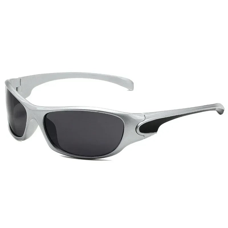 New Punk Y2K Sunglasses Women Goggle Luxury Brand Wrap Square Sun Glasses 2000'S Shades Eyewear UV400 Female Designer Eyeglasses