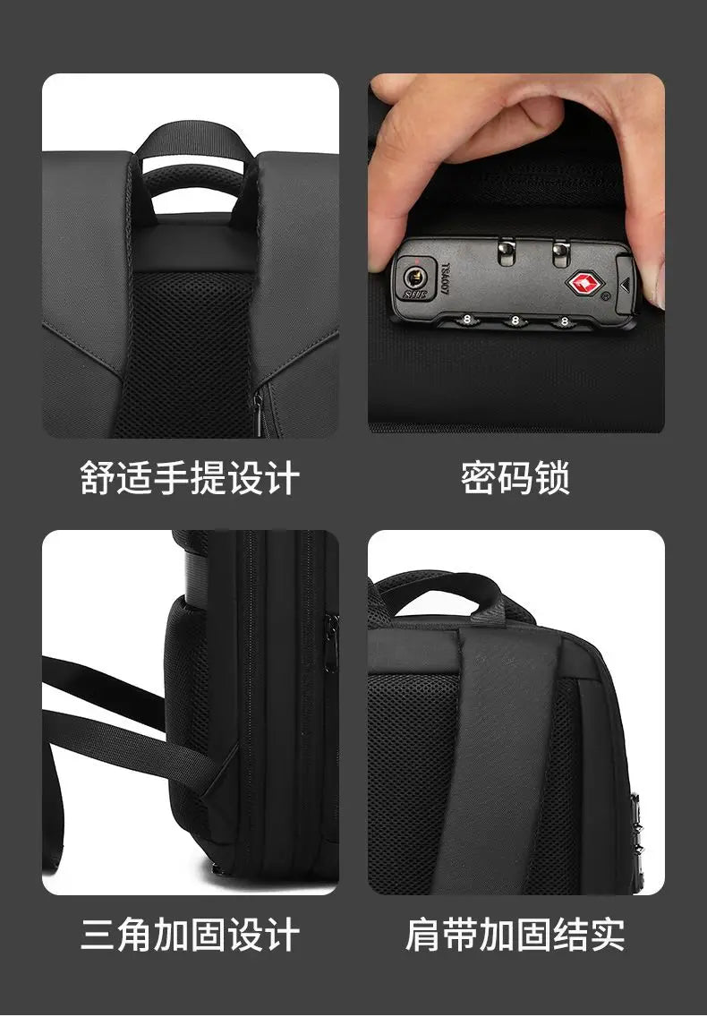 ABS EVA Hard Shell Fashion Multifunction  Series Backpack Men Anti Theft Waterproof Laptop Backpack Business Travel Backpack Hot