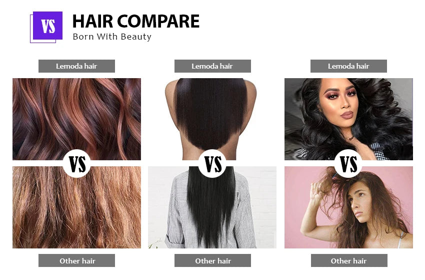 13x6 HD Lace Frontal Wig 13x4 Lace Front Human Hair Wigs Lemoda Remy Wig For Women 34 32 Inch Straight Transparent Lace Wig