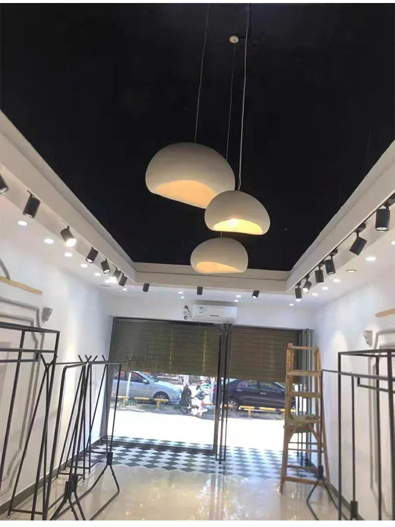 Nordic Wabi Sabi Ceiling Chandelier Modern E27 LED Dining Table Pendant Lights for Living Room Bedroom Loft Decor Hanging Lamp