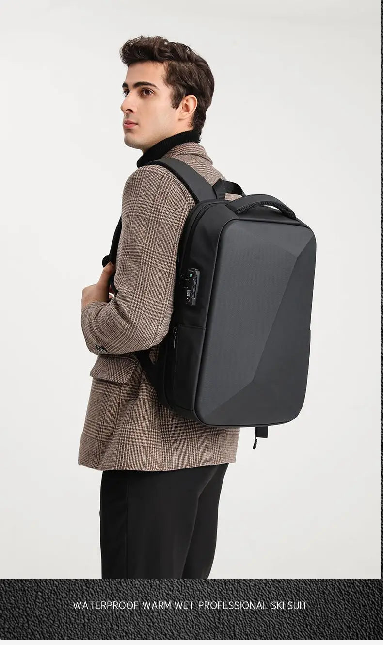 ABS EVA Hard Shell Fashion Multifunction  Series Backpack Men Anti Theft Waterproof Laptop Backpack Business Travel Backpack Hot