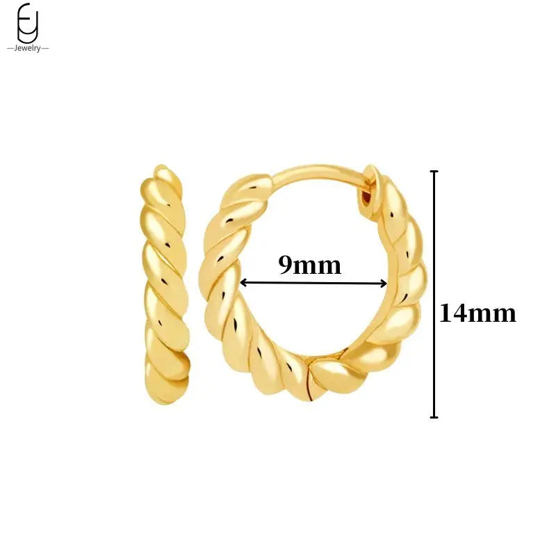 925 Sterling Silver Needle Vintage Gold Earrings Luxury Long Chain Tassel Crystal Hoop Earrings for Women Party Trend Jewelry