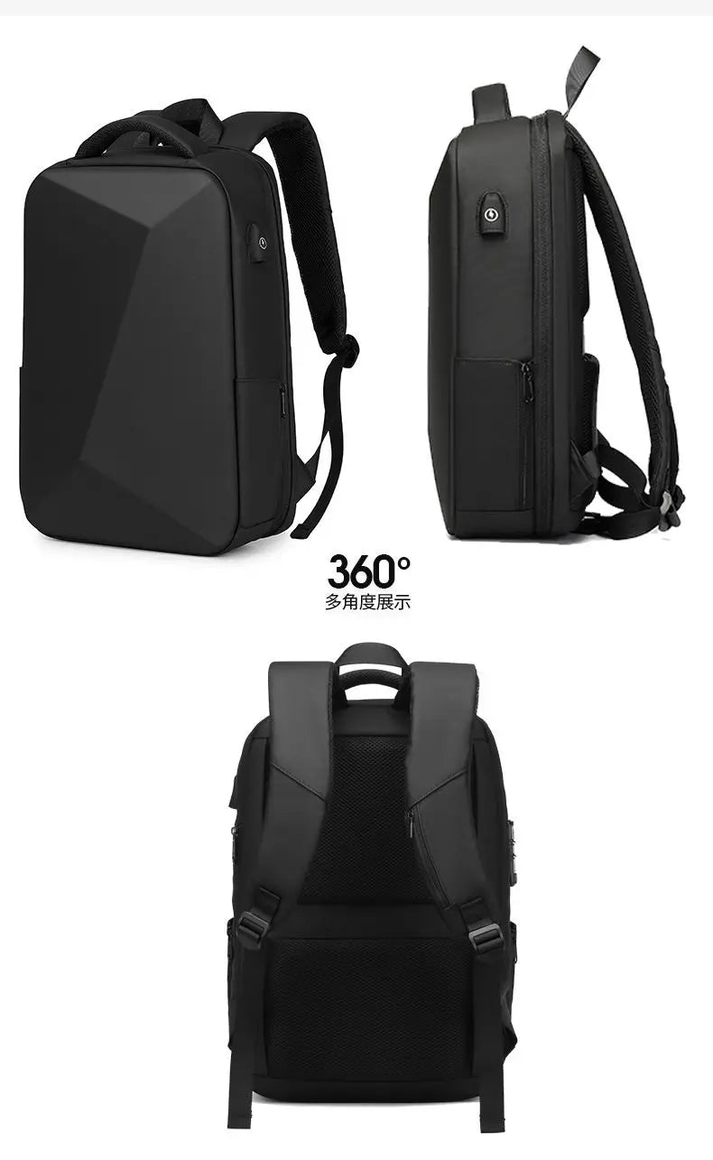 ABS EVA Hard Shell Fashion Multifunction  Series Backpack Men Anti Theft Waterproof Laptop Backpack Business Travel Backpack Hot