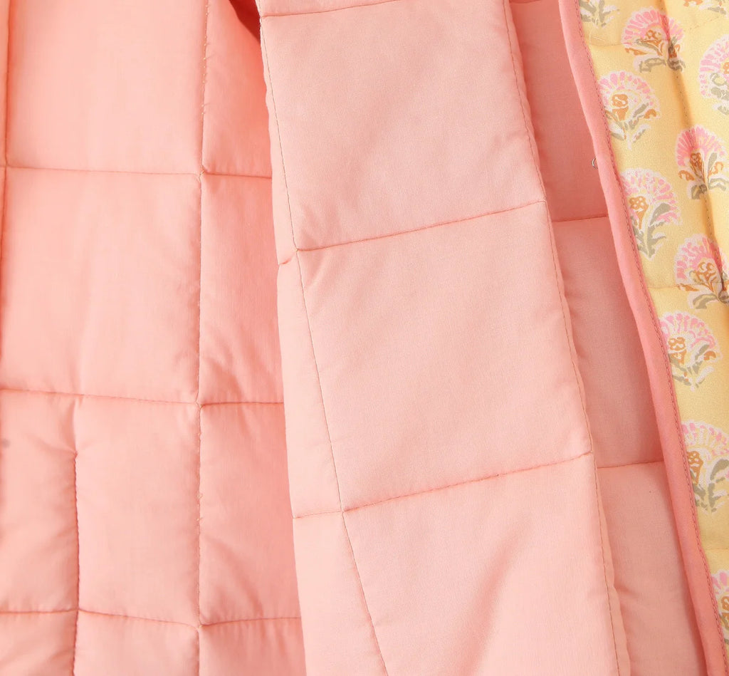 Print Quilted Cotton Jacket Women Fashion Long Sleeved High Neck Coats Female Single Breasted Loose Coat Autumn New Outerwear