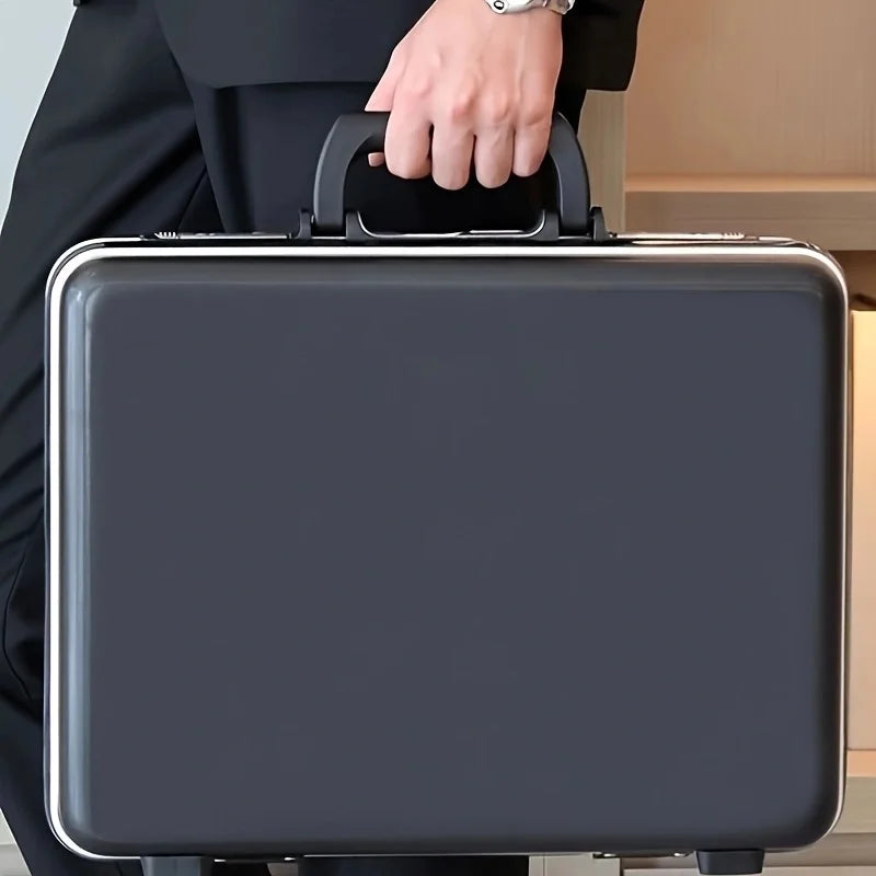 Aluminum Alloy Hard Shell Briefcase - Key Lock Laptop Business Case, Carry On Luggage Bag for Business Travel
