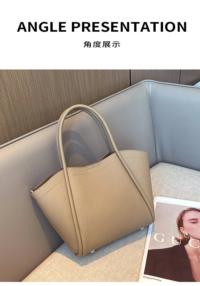 Luxury Designer Women's Bags 2025 New Genuine Leather Handbag Women Shoulder Bag High Quality Cow Leather Female Crossbody Bags