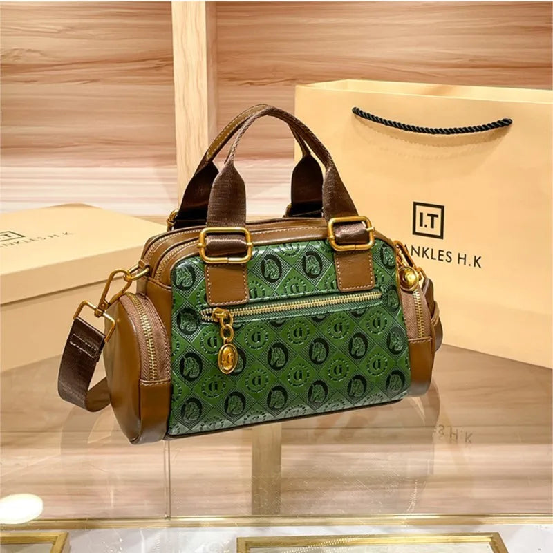Brand Spring/Summer Boston Women's Bag Handheld Pillow Bag 2025 New High Fashion Single Shoulder Crossbody Bag for Women