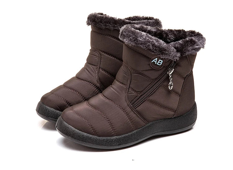 Snow Boots Woman Lightweight Woman Shoes Waterproof Shoes Woman Flat Ankle Boots Plus Size Botas Mujer Women's Winter Boots