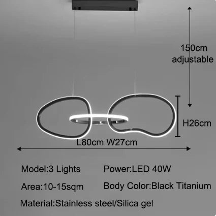 Modern lamp LED lights for room pendant light indoor lighting bedroom dining room table lamp light fixture lamp for living room