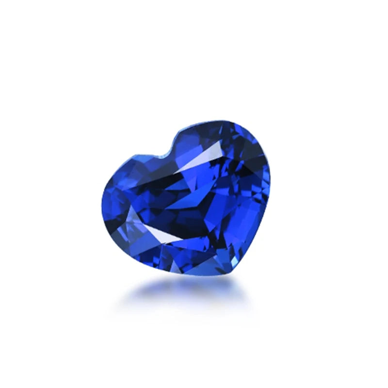 loose Cut Sapphire Corundum Gemstone Spinel Royal Blue Cornflower Loose Stone Rings DIY Making Jewelry Blue Gem Gifts