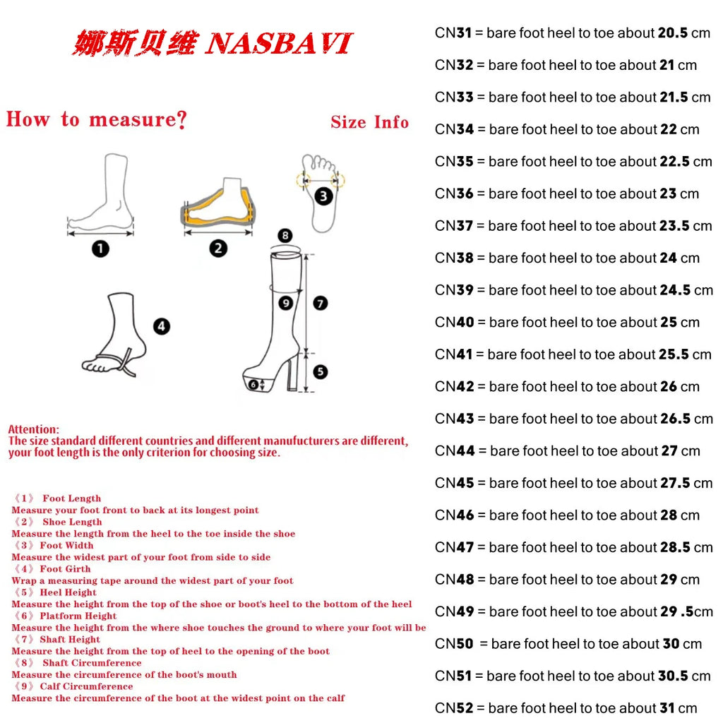 NASBAVI Women's Knee High Boots Sexy Red Blue Black Heeled Long Boot Female Large Size 48 Autumn Winter Party Shoes Ladies