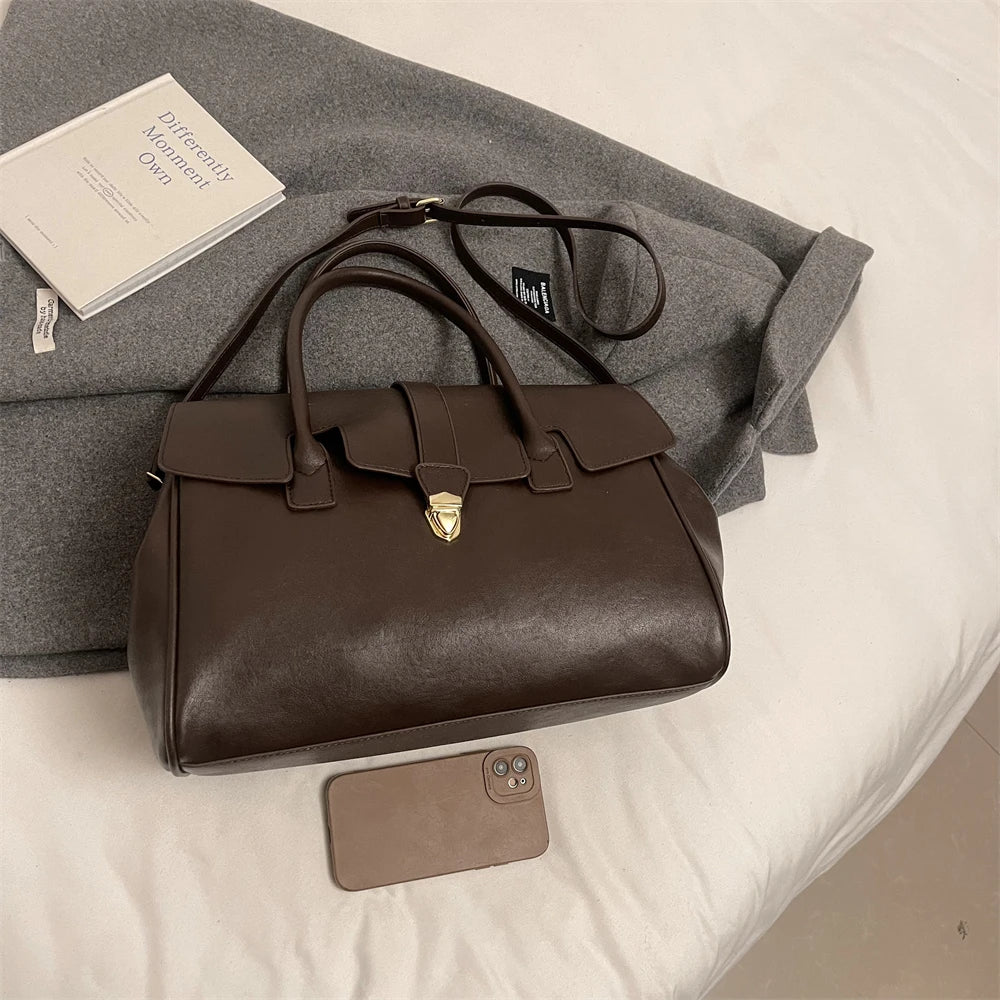 MOODS Branded Luxury Top-handle Bags For Women 2 Sized Big Capacity Boston Shoulder Crossbody Bags 2024 Latest Designer Handbags