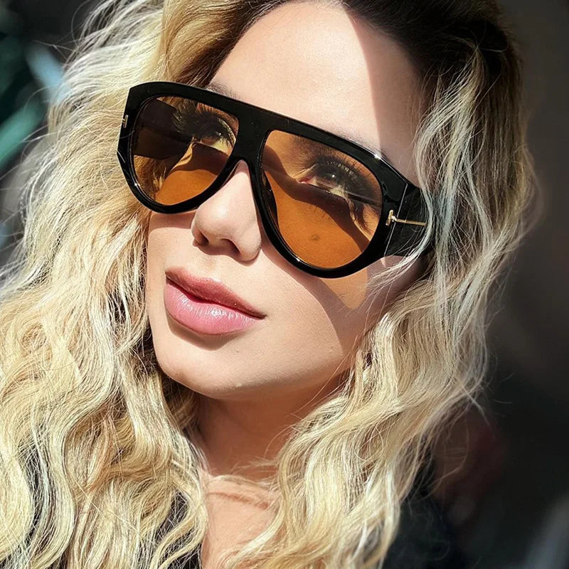 Vintage Style Sunglasses Woman Pilot Shape Stylish UV Protection Sun Glasses for Men Driving Hiking Sunglass Women