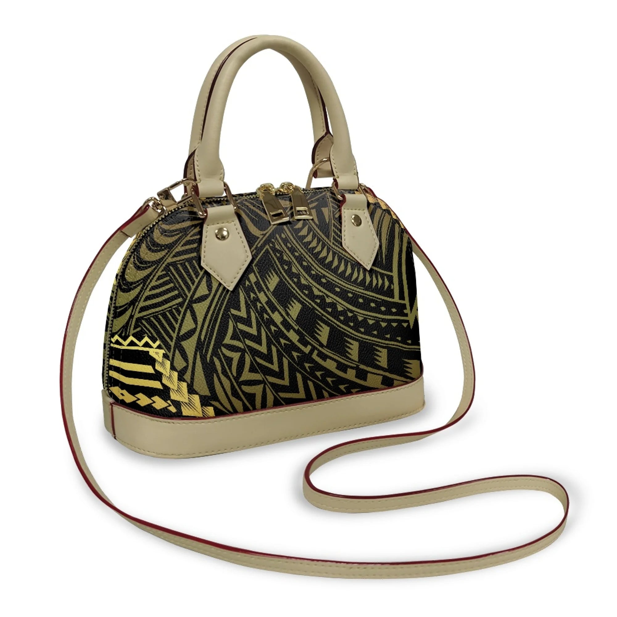 Polynesian Handbag Crossbody Bag Samoan Tribe Hibiscus Flower Design High Quality Shell Bag Temperament Durable Handbag