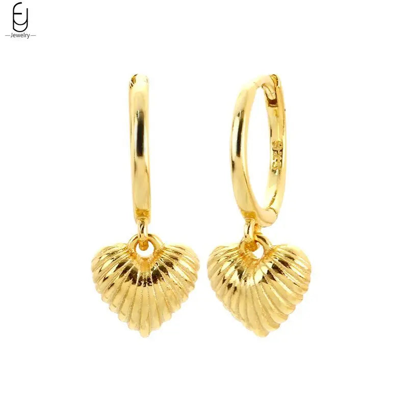 925 Sterling Silver Needle Vintage Gold Earrings Luxury Long Chain Tassel Crystal Hoop Earrings for Women Party Trend Jewelry