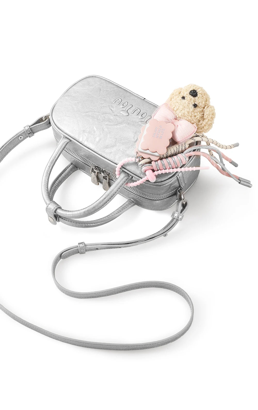 TOUTOU Boston Bowling Bag Imitation Plant Tanning Autumn Shoulder Handheld Crossbody Mini Purse for Women Teacher Christmas Gift